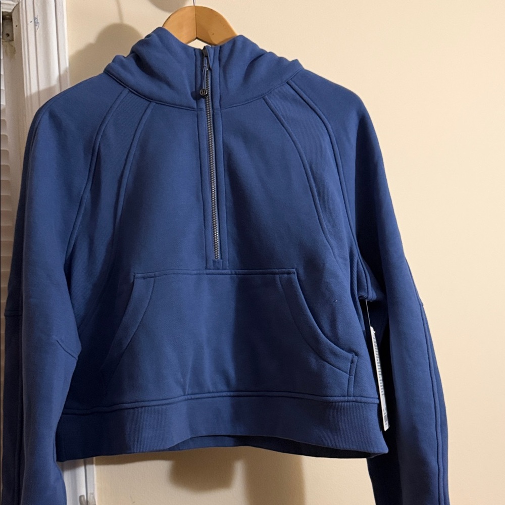 Lululemon Scuba Oversized Half-Zip Hoodie M/L NWT Brilliant BluE